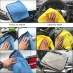 Microfiber Cloth for Car Cleaning (800 GSM, 30x40 cm)